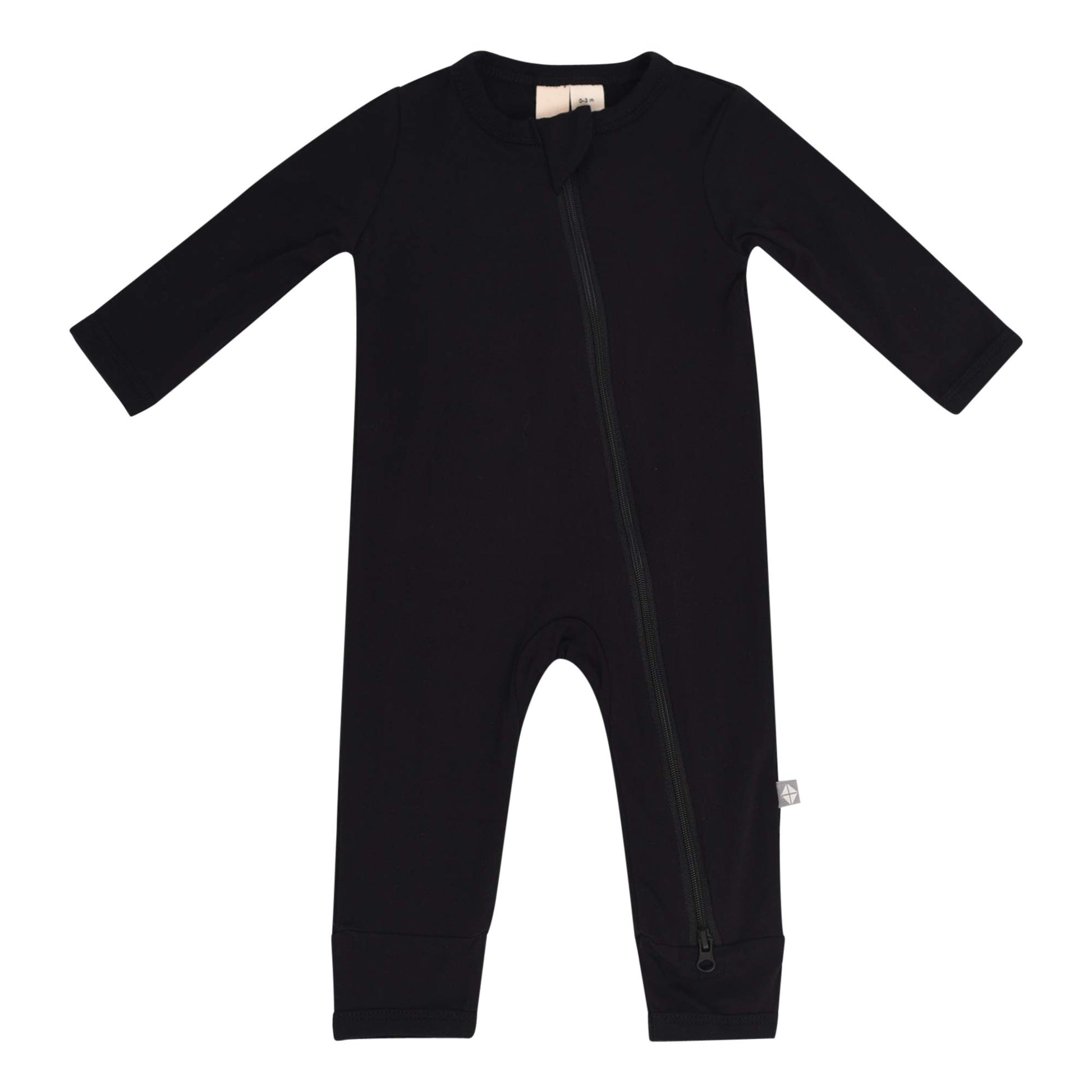 Kyte Baby Soft Bamboo Rayon Rompers, Zipper Closure, 0-24 Months (6-12 Months, Midnight)
