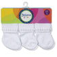 Jefferies Socks Baby Girls Boys Rock-A-Bye Bootie Socks 6 Pack, White, 0-9 Months