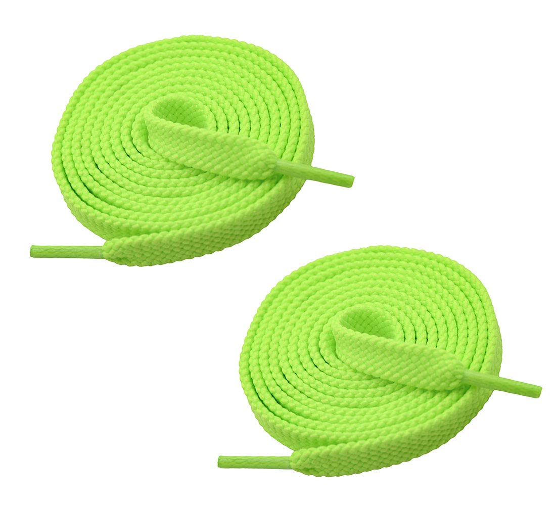 Vsudo Upgrade 28 Double Layer Weave Flat Shoelaces, 516 Wide Flat Shoe Laces For Adults  Kids Sneakers Or Athletic Shoes 1Pair-N