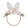 Mligril Baby Girl Floral Headbands Hair Bows Bunny Easter Headband Flower Crown Newborn Toddler Hair Accessories (1-6 Years Old)