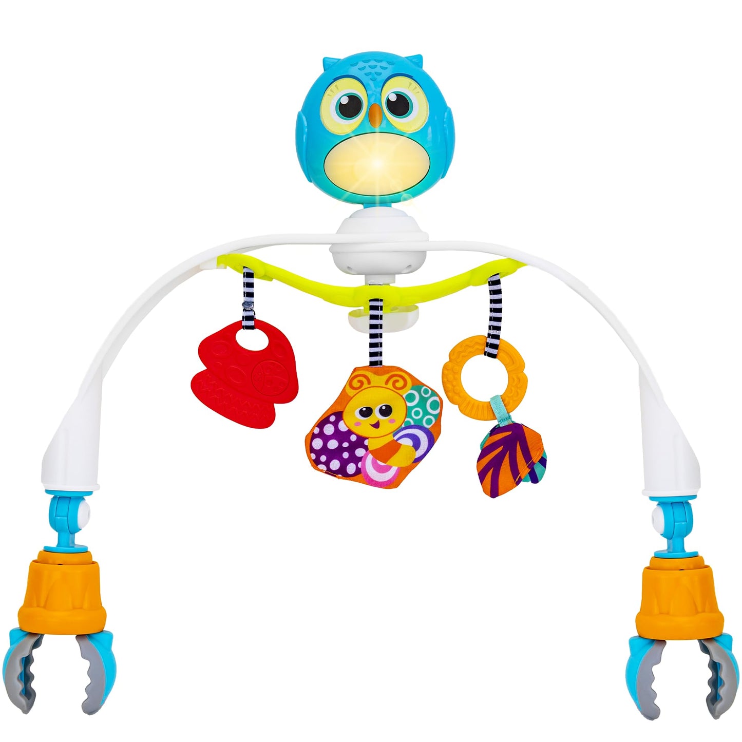 Baby Stroller Arch Toy with Relaxing Music & Lights - Adjustable Activity Arch & Play Accessories - Baby Bouncer Toy Bar, Carsea
