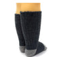 Warrior Alpaca Socks | Baby & Toddler Socks | Baby Alpaca Wool | Unisex (0-3 Months, Gray/Silver)