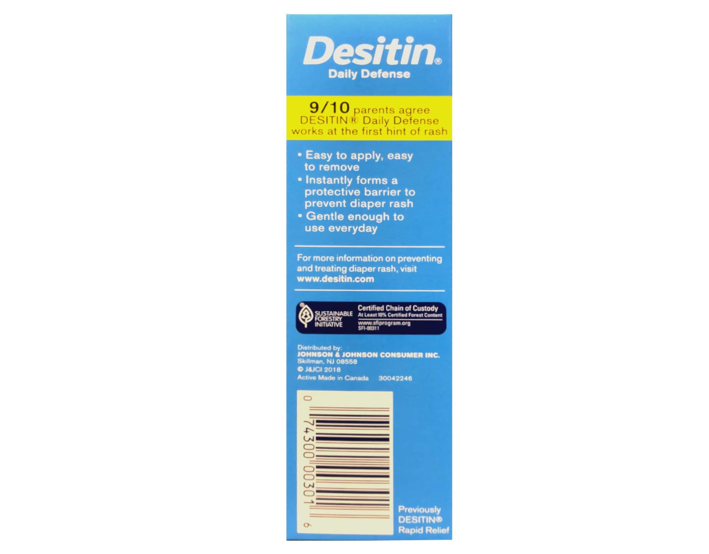 Desitin Rapid Relief Creamy Ointment, 4-Ounce Tube (Pack Of 2)