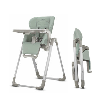 Inglesina My Time Highchair, Mint - Adjustable High Chair For Babies & Toddlers, 4 Height & 3 Recline Settings, Collapsible, Too
