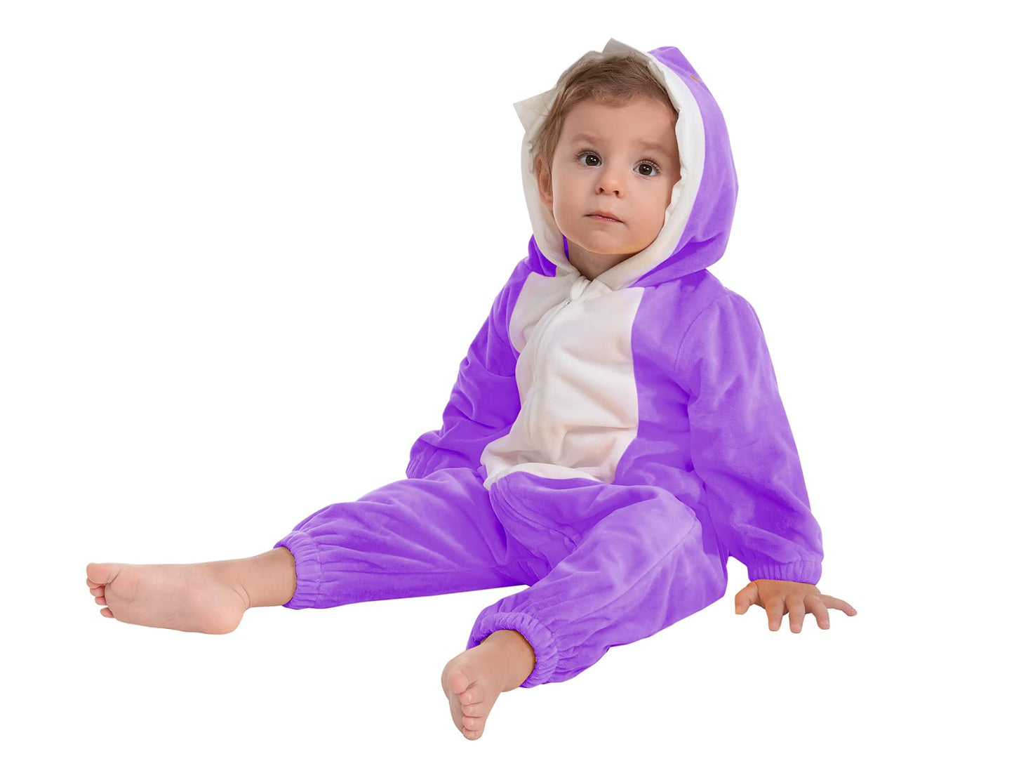 Hsctek Baby Shark Costume, Baby Shark Costume Infant Boys Girls,Baby Halloween Costume For Toddler Newborn Purple, 9-12Months