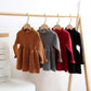 Simplee Kids Little Girls' Long Sleeve Girl Dresses And Rompers Ribbed Knit Sweater Dress Black For 3T