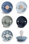 Frigg Silkysoft Silicone Baby Pacifier 6-Pack Endless Sea | Made In Denmark | Bpa-Free (0-6 Months)