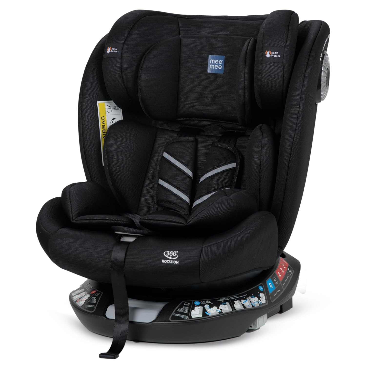 Mee Mee Orbit 360 Rotatable Isofix Car Seat | Model Name: Orbit | Rear & Forward Facing Convertible Seat | Ece R44/04 Certified 