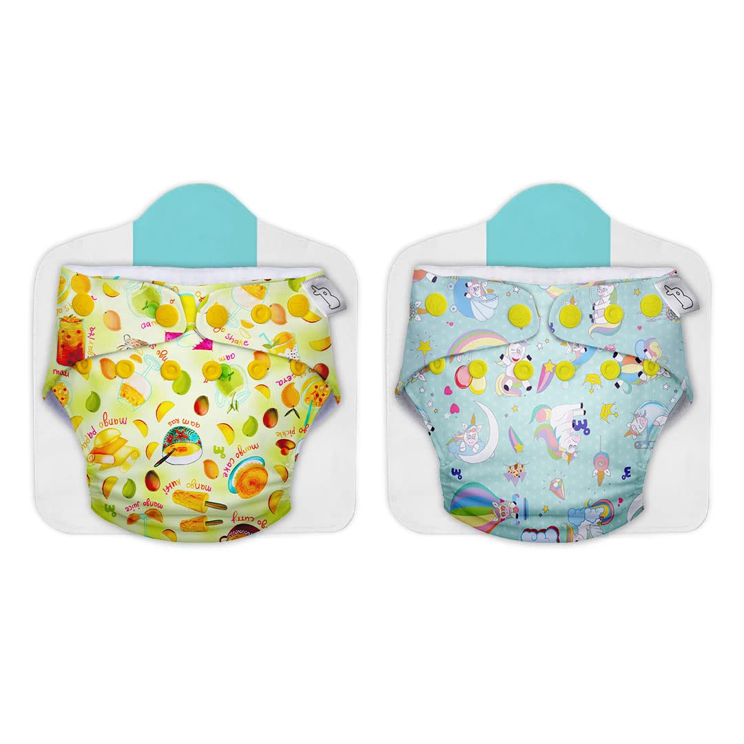 Superbottoms Cloth Diapers For Babies  Cloth Diaper Combo Pack Of 2 Freesize Uno New Version| Reusable Cloth Diapers For Babie