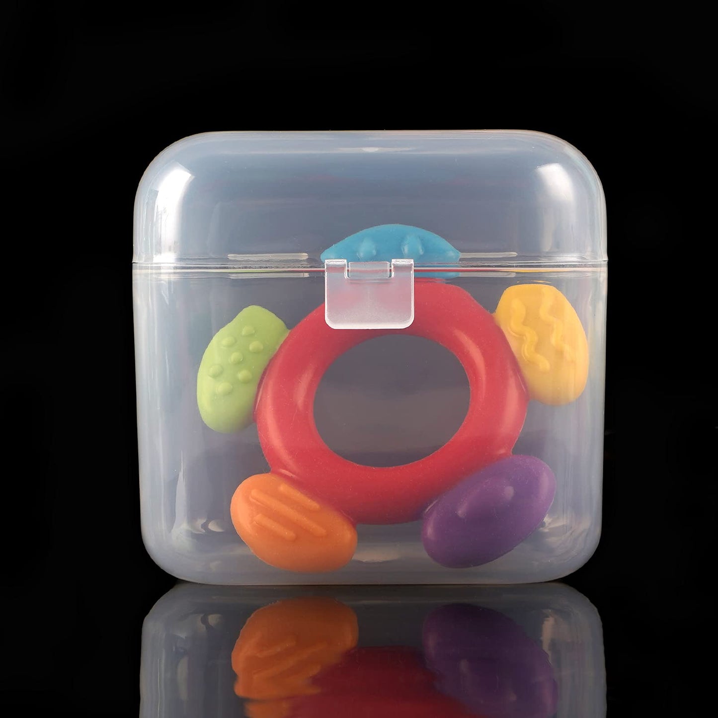 Accmor Pacifier Case, Pacifier Container Can Storage 2 Pacifiers, Baby Pacifier Holder Case For Travel, Bpa Free,Transparent,2 P