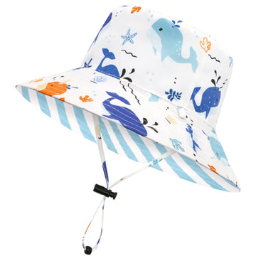 Olreco Baby Sun Hat Baby Boy Sun Hat Baby Bucket Hat Baby Hats 6-12 Months Baby Beach Hat Infant Hat Baby Swim Hat