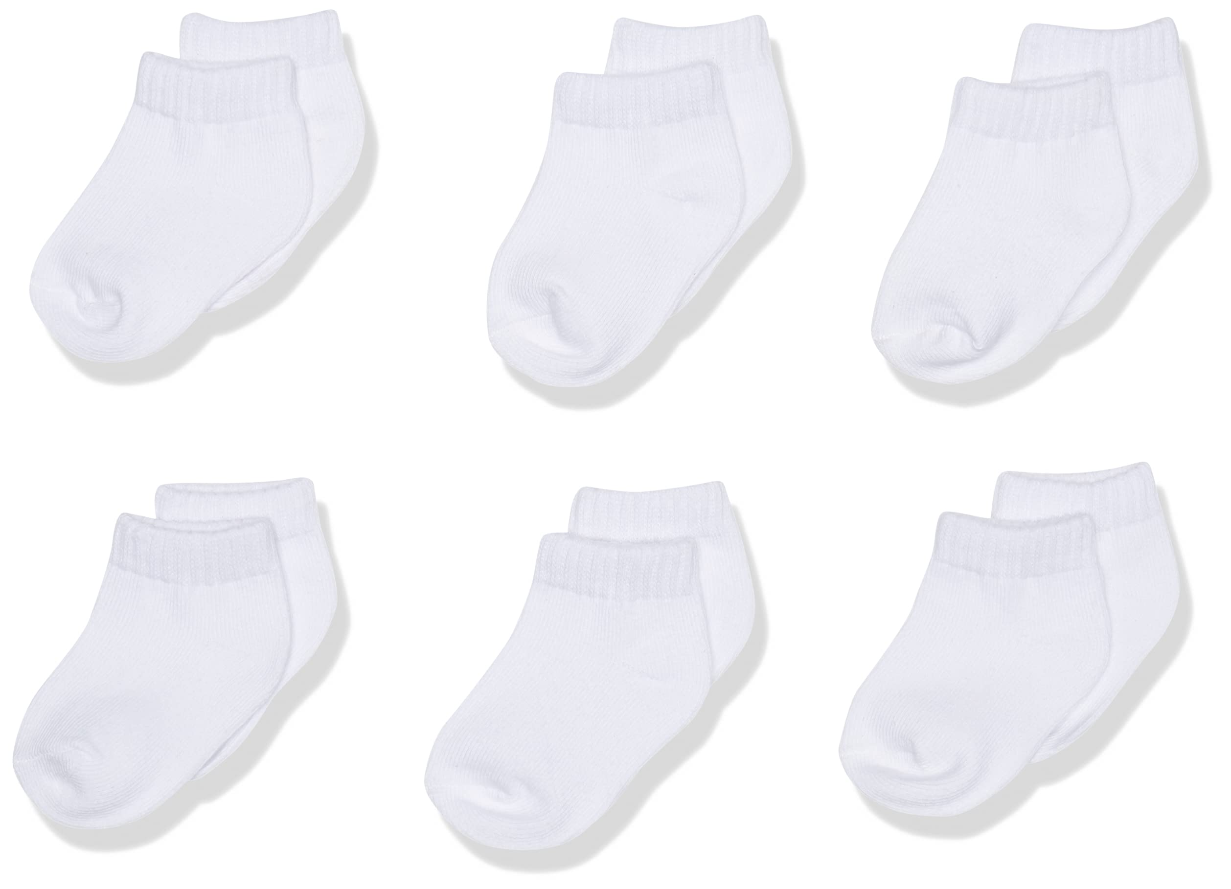 Luvable Friends Unisex Baby Newborn And Baby Socks Set, White, 0-6 Months – Cute WBCBBB003LPUP7Y