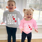 Xfsjgna Valentines Day Sweatshirts Kids 7T Toddler Boys Girls Valentine'S Abc I Love U Heart Graphic Shirt Long Sleeve Tops Pink