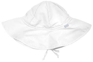 i play. Baby Brim Sun Protection Hat, White, 9-18 Months