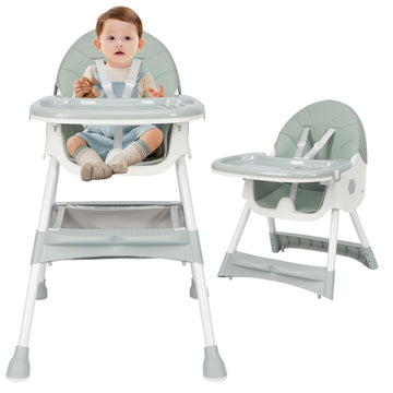 3-in1 Highchair, High Chairs for Babies and Toddlers,Convertible High Chair, Light Weight Portable High Chair, Adjustable Height