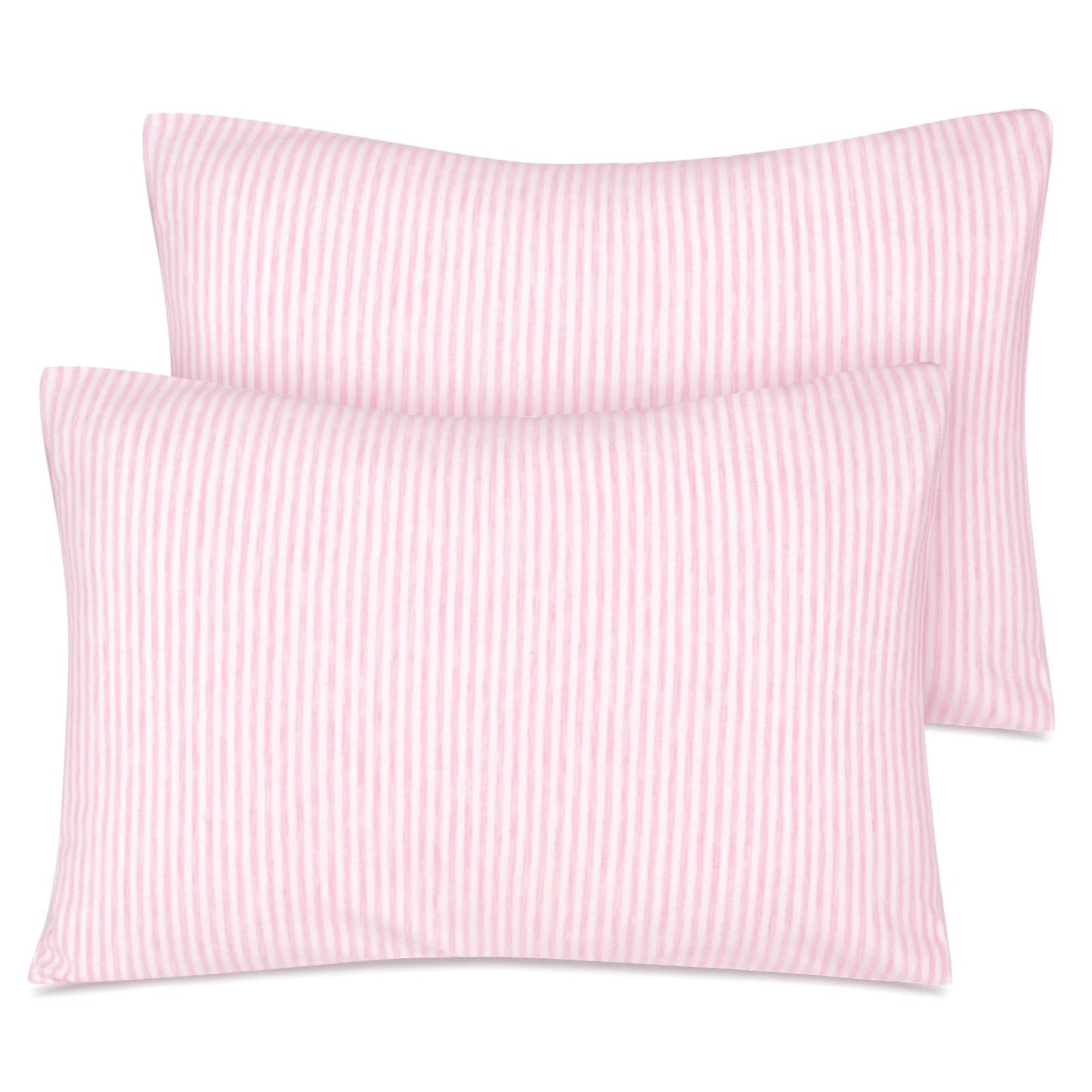 Zenssia Organic Cotton Toddler Pillowcase/Travel Pillowcase Pack Of 2 Set 13X18 Inches With Envelope Closure - Soft & Breathable