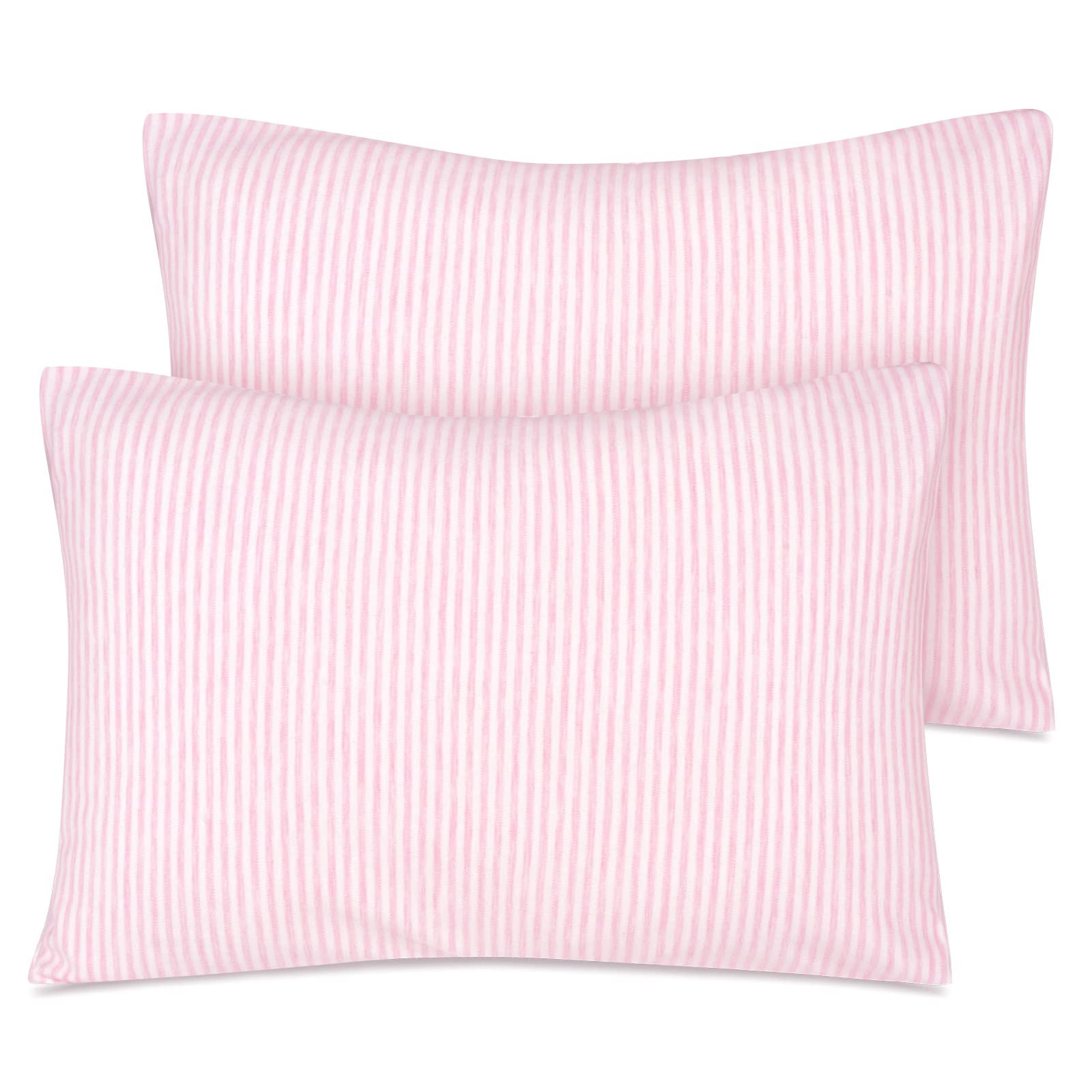 Zenssia Organic Cotton Toddler Pillowcase/Travel Pillowcase Pack Of 2 Set 13X18 Inches With Envelope Closure - Soft & Breathable