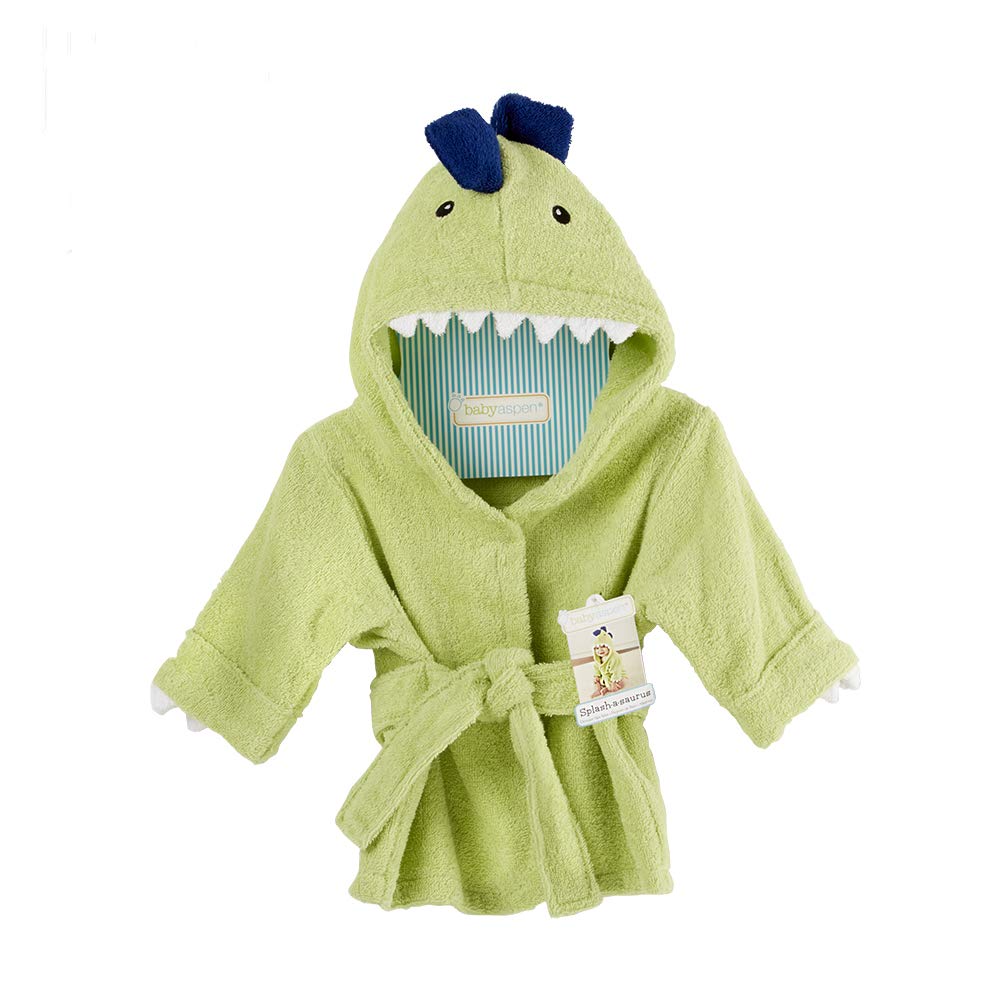 Baby Aspen 'Splash-A-Saurus Dinosaur Hooded Towel Robe, 0-9 Months