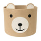 Saiiwnn Baby Laundry Basket, Bear Basket, Baby Shower Baskets, Bear Gift Baskets for Kids, Nursery, Toy Storage, Cotton Rope Ham