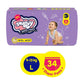 Snuggy Baby Diaper Pants Large 34 Count (Pack Of 1), 913 Kgs, Rapid Absorption, Anti  Bacterial