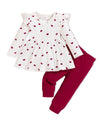 Valentines Day Outfit Toddler Baby Outfit Girl Shirt Clothing Infant 3 Piece Valentines Day Gift For Girls Set Spring Pant+Top R
