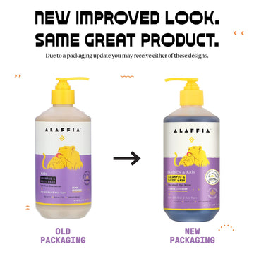 Alaffia Babies And Kids Shampoo And Body Wash, Gentle And Calming Support For Soft Hair And Skin With Shea Butter, Neem, And Coc