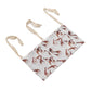 Baby Bed Storage Hanging Bag, Two Pockets Cotton Hanging Crib Organizer Washable Printing Versatile Adjustable Straps for Baby C