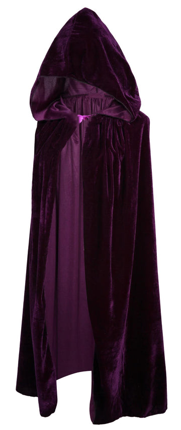 Crizcape Kids Costumes Capes Cloak With Hood For Halloween Party 5-7 Years Purple
