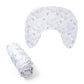 Boppy Nursing Pillow Cover, Gray Gentle Leaves, Single Cover, Easy-On Slipcover With Extra Soft 100% Polyester Microfiber Fabric