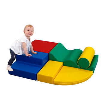 IGLU Soft Play Equipment Climb and Crawl Playground for Kids - 6 XL Forms (Multi Color)