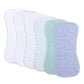 Gelisite 6 Pack Cotton Baby Burp Cloths Extra Absorbent Soft for Baby Boys and Girls (Pink-fte)
