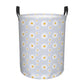 Gbuzozie Daisy Flowers Round Laundry Hamper Storage Basket Toys Clothes Organizer Bin For Home Bathroom Bedroom Dorm Nursery, 38
