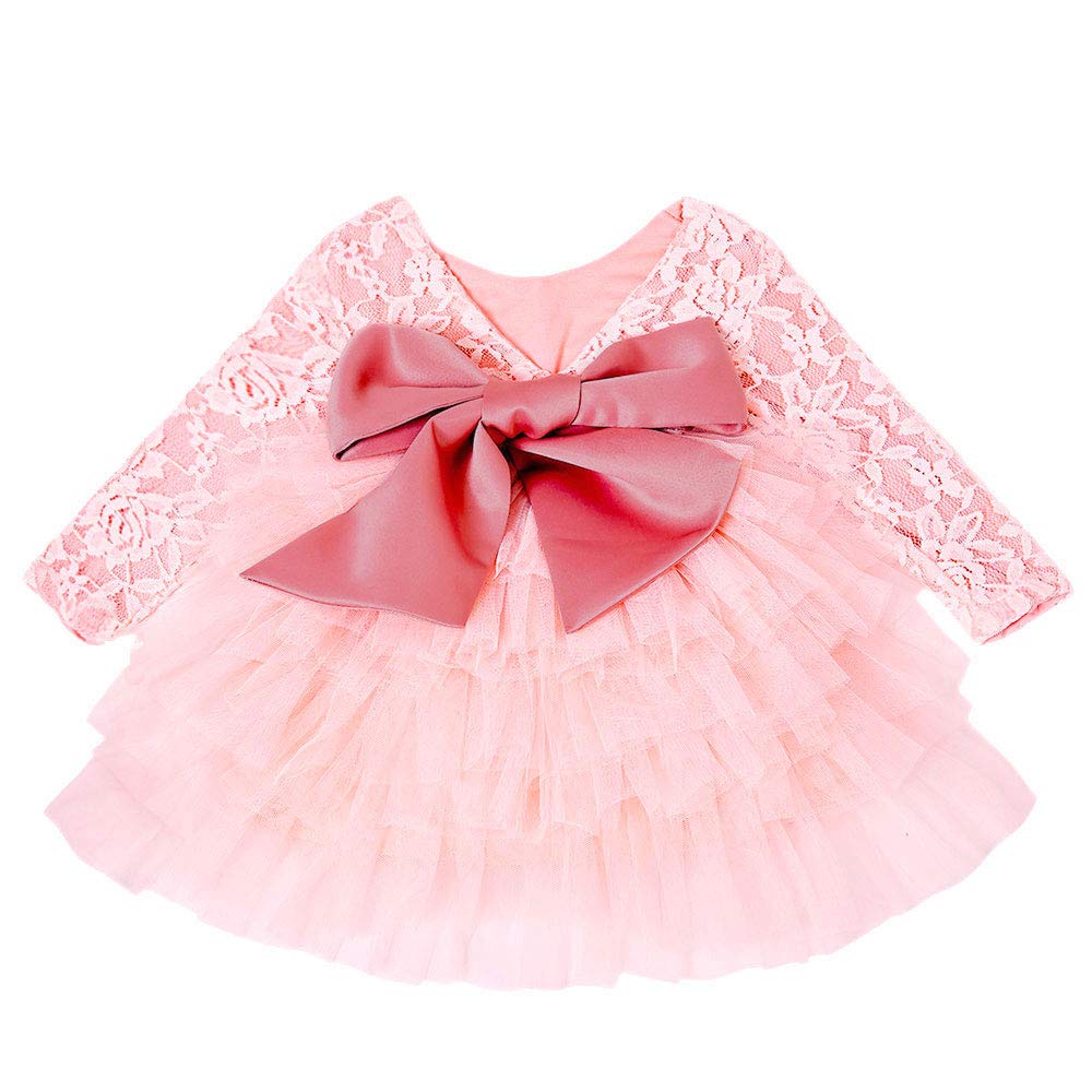 Cilucu Baby Girls Dress Toddler Kids Party Dress Tutu Pageant Lace Dresses Gown WBBAPB0B5R7JZN4
