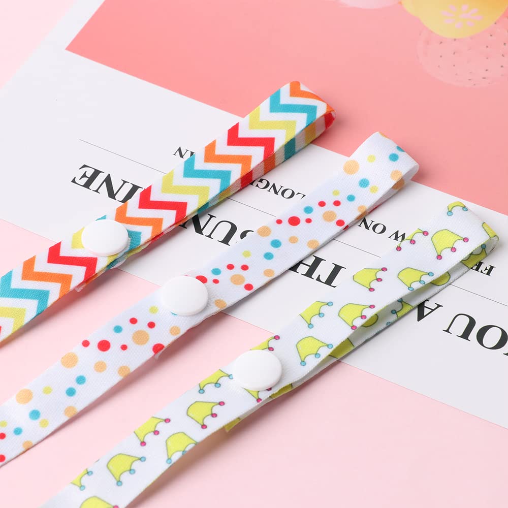 Yehveh 3 Pack Sippy Cup Strap Holder Stroller Universal Hanger Leash Organizer Anti-Throw Drop Toy Handle Snap On Chain For Todd