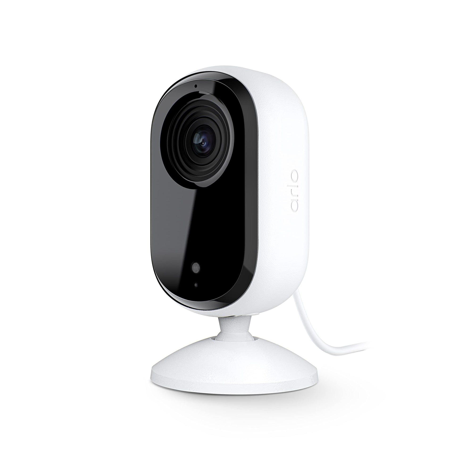 Arlo Essential Security Camera 2K | Indoor Only| 2nd Gen | Baby Monitor & Pet Camera | Wired Automated Privacy Shield, 2-Way Aud