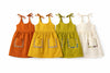 Koshmosh Pack Of 4 Pure Cotton Frock For Baby Girl| Open Starp Dress With Double Pockets | Soft Fabric I Knee Length Casual Dres