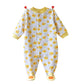 Baby Orangic Cotton Jumpsuit Comfort Christening Clothes Long Sleeve Footed Romper For 0-3 Month Infant Duck