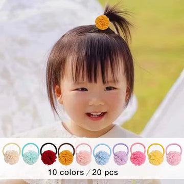 Baby Hair Accessories: 20 Pcs Small Cute Ponytail Holders For Little Girls And Toddlers (A1)