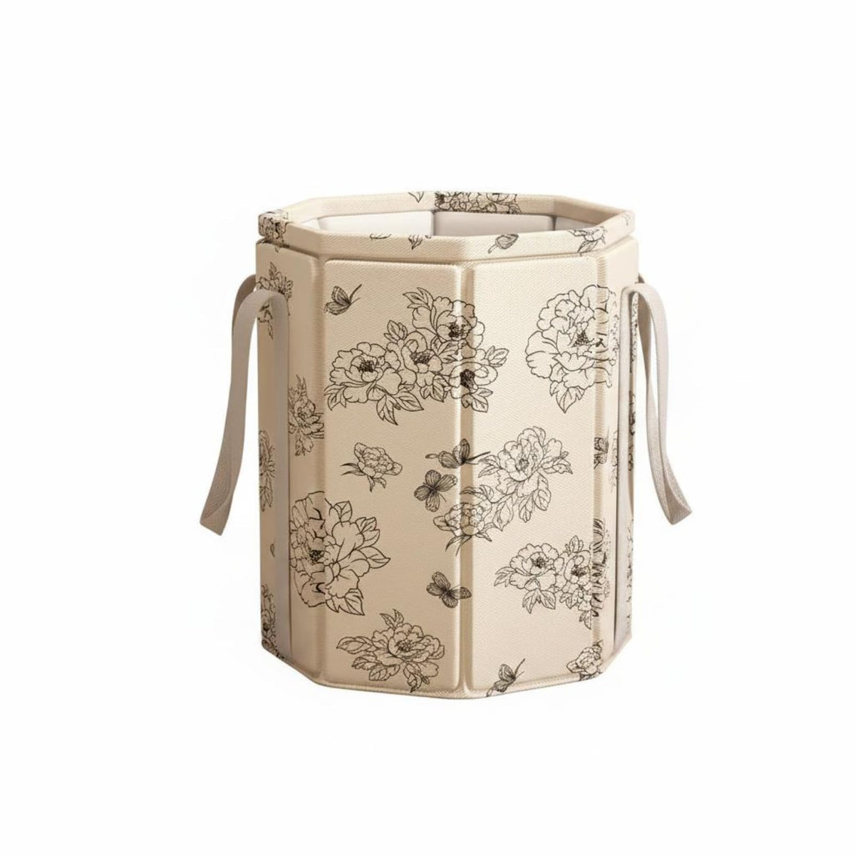 MERISHOPPPeony Print Foldable Foot Bath Tub Reinforced Collapsible Foot Soak Tub Carry Straps HeatPreserving, Peony No Lid|Baby