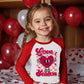 Toddler Boys Girls T-Shirt Valentine'S Day Shirt Love Season Heart Tops Kids Long Sleeve Raglan Baby Tees 2T