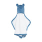 Little Giraffe Luxe Baby Towel With Ears, 24' X 41', Cornflower