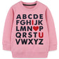 Mujoqe Abc I Love U Baby Girls Sweatshirt Toddler Valentines Day Outfit Kids Heart Print Long Sleeve Shirts Tops 4T