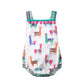 Yazad Newborn Infant Toddler Baby Girls Colourful Alpaca Pattern Tank Tops Summer Bodysuit Romper Jumpsuit (90/1218M, Multicolo