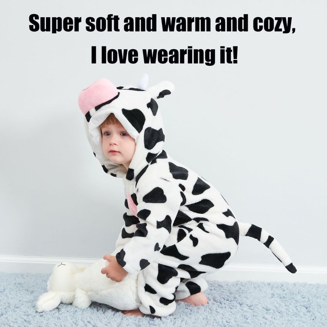 Abtshu Baby Cow Costume Toddler Halloween Dress Up Outfit 30-36 Months