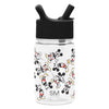 Simple Modern Disney Mickey Mouse Kids Water Bottle Plastic BPA-Free Tritan Cup with Leak Proof Straw Lid | Reusable and Durable