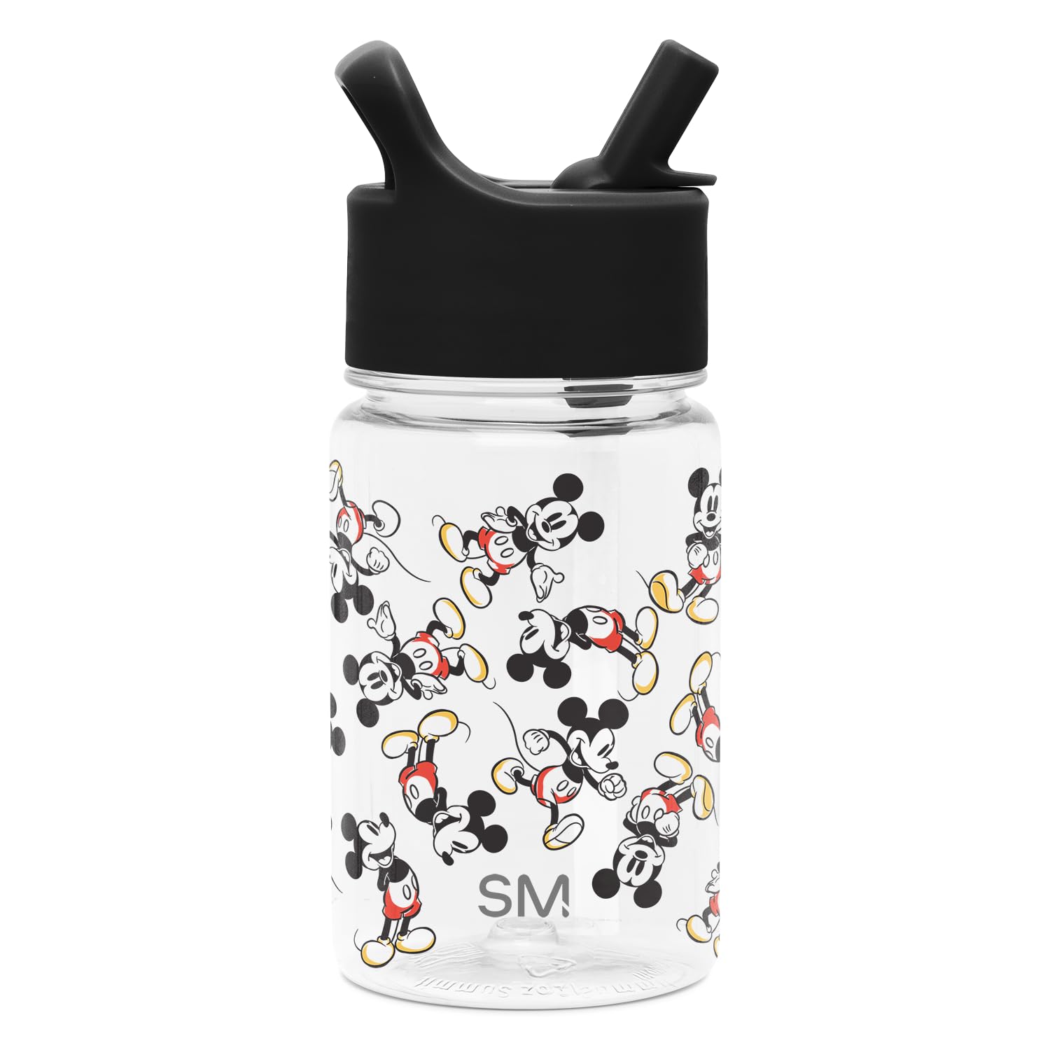 Simple Modern Disney Mickey Mouse Kids Water Bottle Plastic BPA-Free Tritan Cup with Leak Proof Straw Lid | Reusable and Durable