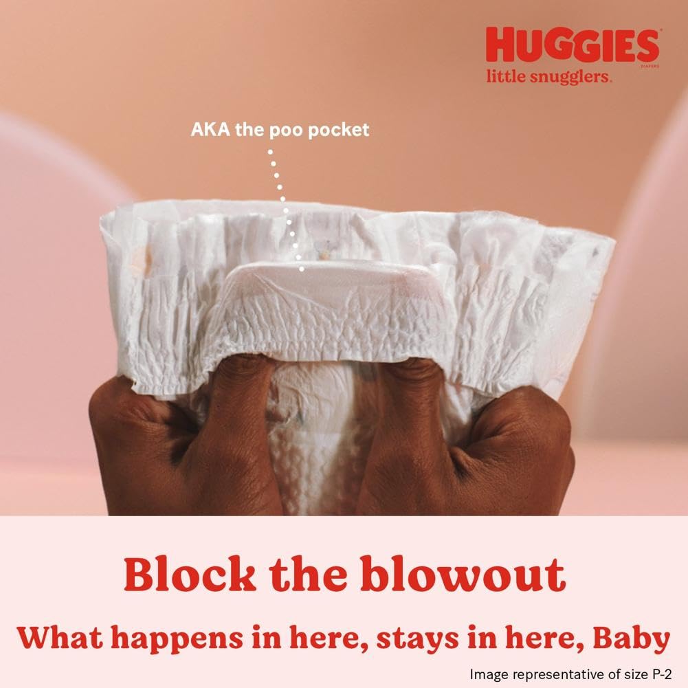 Huggies Size 3 Diapers, Little Snugglers Baby Diapers, Size 3 (16-28 lbs), 136 Count