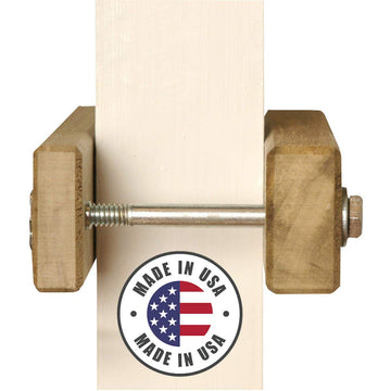 Cardinal Gates Sc Square Clamp For Safety Gates - No Hole Baby Gate Banister Adapter - Wooden Baby Gate Mounting Kit - Made In T