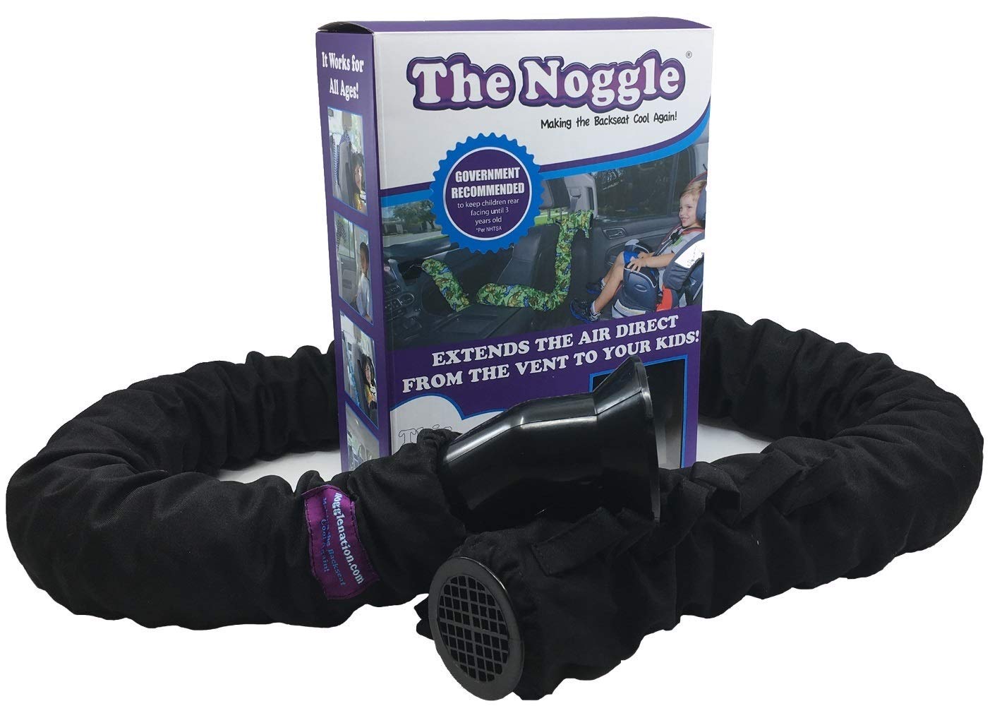 Noggle The, 10Ft - Kid'S Personal Air Conditioning System, Made In Usa, Directs Cool Air To Children In The Backseat - Air Condi