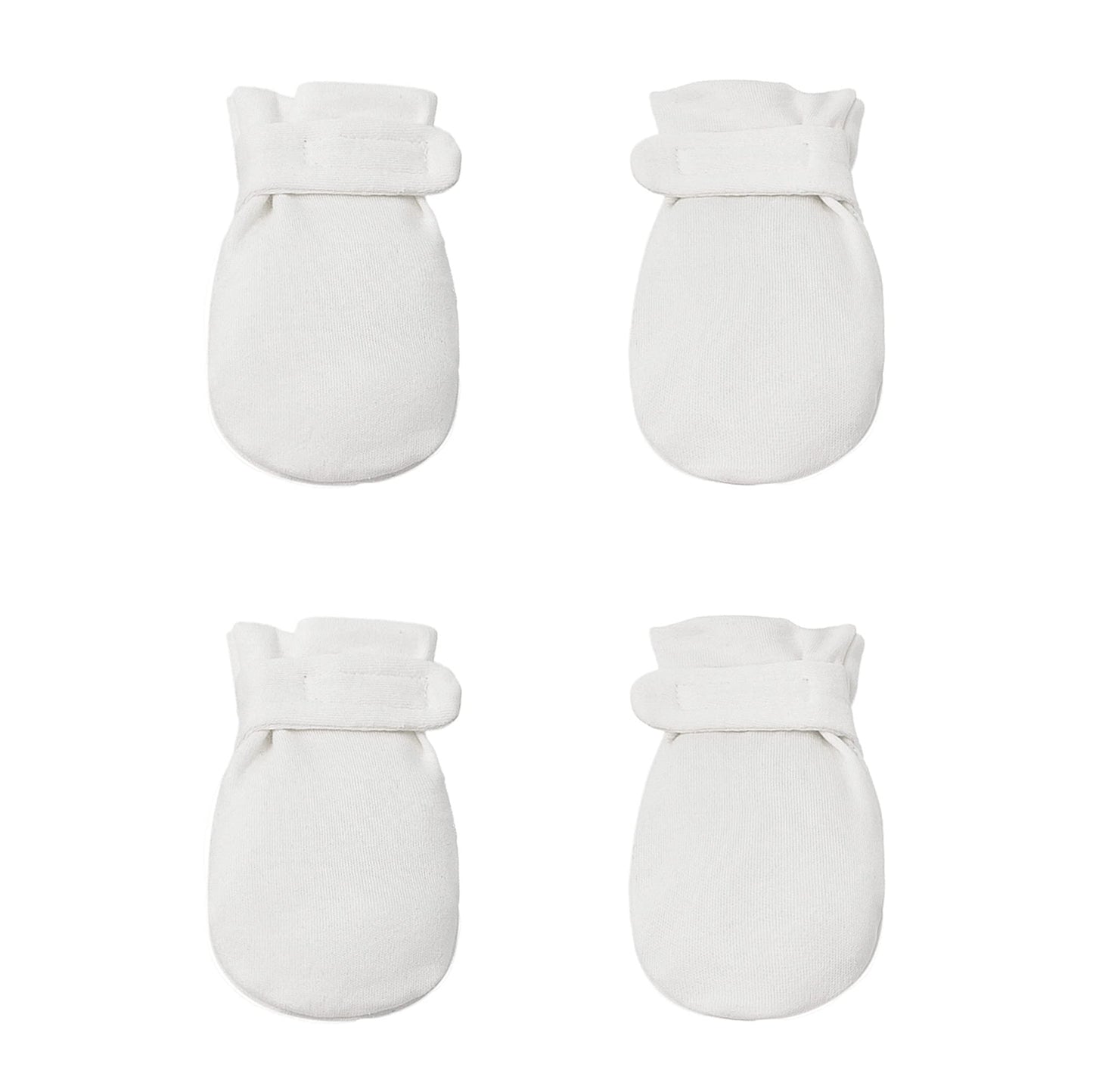 Newborn Baby No Scratch Mittens Stay On, 100% Cotton Breathable, Adjustable Infant Gloves For Baby Boys Girls Mittens